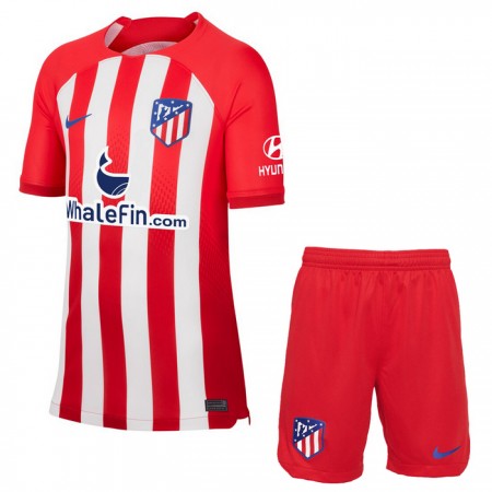 Atlético Madrid Domácí 2023-24 - Dětské Fotbalové Dresy (S/S) Atlético Madrid Domácí 2023-24 - Dětské Fotbalové Dresy (S/S)